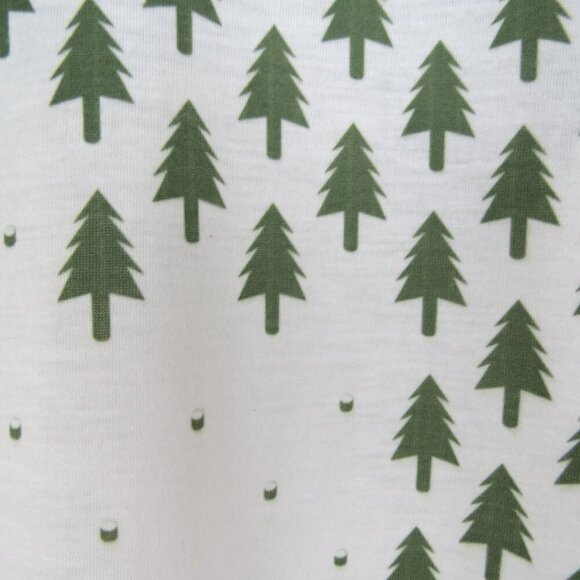 THREADLESS Women's White V-Neck Deforestation Short Sleeve Tee Size S Pine Trees - Picture 3 of 6